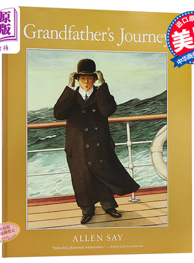 进口原版 *外公的旅程 英文原版 Grandfather's Journey 1994年凯迪克金奖作品 日裔美国插画家Allen Say   Sandpiper