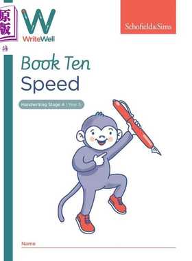 进口原版 *英国S&S教辅 WriteWell 10: Speed 书写训练 10：速度 9-10岁 英文原版 英语单词书写练习   Schofield and Sims