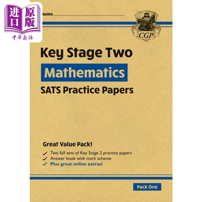 进口原版 *新KS2 Maths SATS实践论文套装1 New KS2 Maths SATS Practice Papers Pack 1 with free Online Extras    Coordinatio