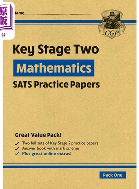 进口原版 *新KS2 Maths SATS实践论文套装1 New KS2 Maths SATS Practice Papers Pack 1 with free Online Extras    Coordinatio