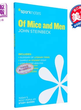 进口原版 *Of Mice and Men SparkNotes Literature Guide   Sparknotes
