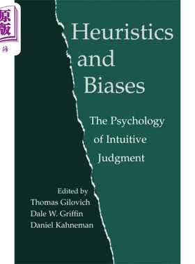 进口原版 *启发式和偏见 直觉判断的心理学 英文原版 Heuristics and Biases The Psychology of Intuitive Judgmen   Cambridge