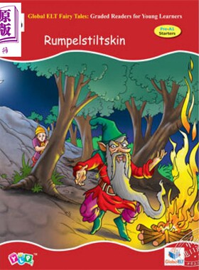 进口原版 *Global ELT Fairy Tales Rumpelstiltskin Pre-A1 Starters 童话故事 侏儒怪 准A1级读物 7-12岁   GLOBAL ELT
