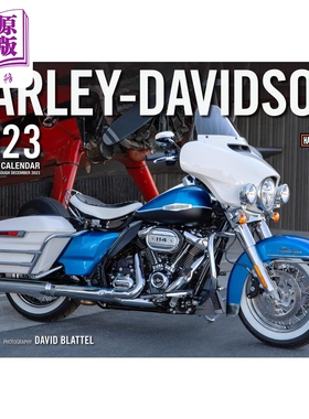 进口原版 *HARLEY-DAVIDSON 2023 进口艺术 哈雷摩托日历（从2022年9月到23年12月历时16个月日历）   Quarto Publishing