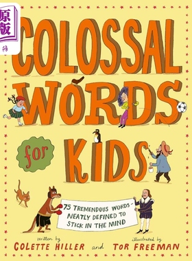进口原版 *读诗学词汇 Colossal Words for Kids 英文原版 儿童诗歌 童诗绘本 进口读物 搞笑插图的儿童诗集 7-12岁   Frances Lin