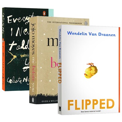 进口原版 英文原版小说 怦然心动Flipped 遇见你之前 我就要你好好的Me Before You 无声告白 经典爱情小说畅销英语书籍搭傲慢