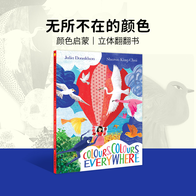 进口原版 英文原版 Colours, Colours Everywhere 无所不在的颜色 Pan Macmillan出版 精装翻翻书 Sharon King-Chai Julia Dona