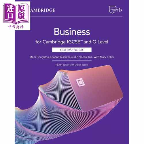 进口原版 *剑桥IGCSE和OLEVEL商科教材 含2年在线账号 Cambridge IGCSE O Level Business Coursebook with Digital   Cambridge U