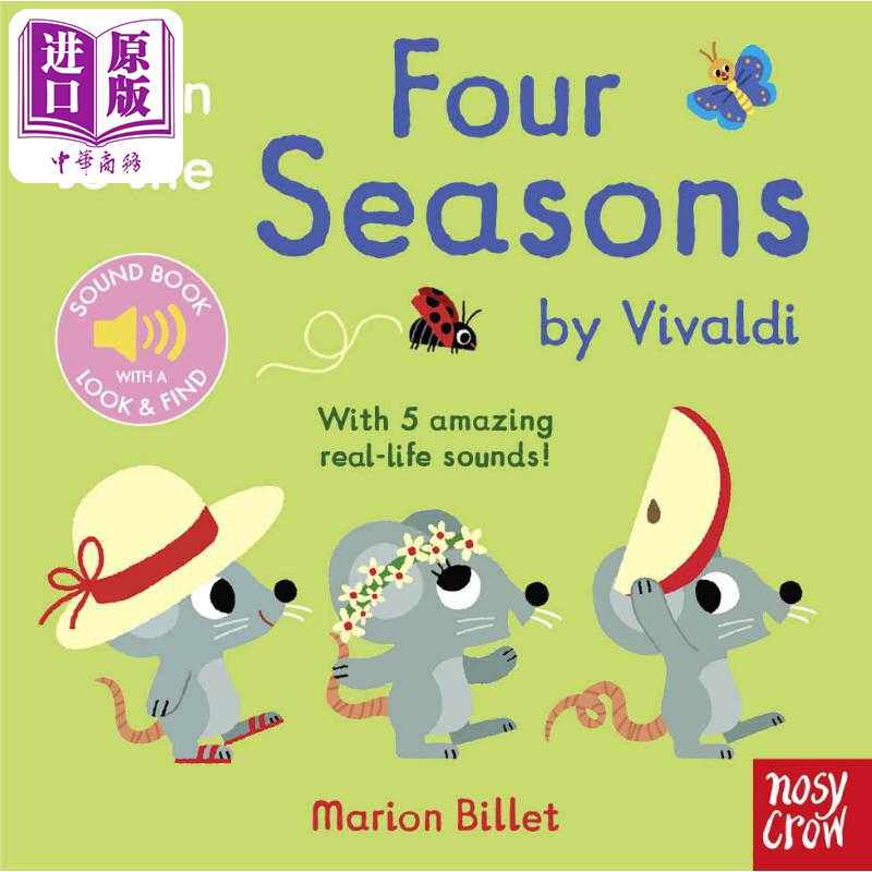 进口原版 *Listen to the Four Seasons四季发声书英文原版进口图书儿童绘本故事图画书   Nosy Crow