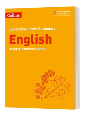 进口原版 柯林斯剑桥初中英语学生用书 第八阶段 英文原版 Collins Cambridge Lower Secondary English Stage 8 英文版 进口英