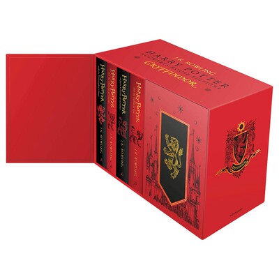 进口原版 格来芬多学院精装版英文原版 Harry Potter Gryffindor House Edition Hardback Box Set 哈利波特7册盒装 J.K. Rowli