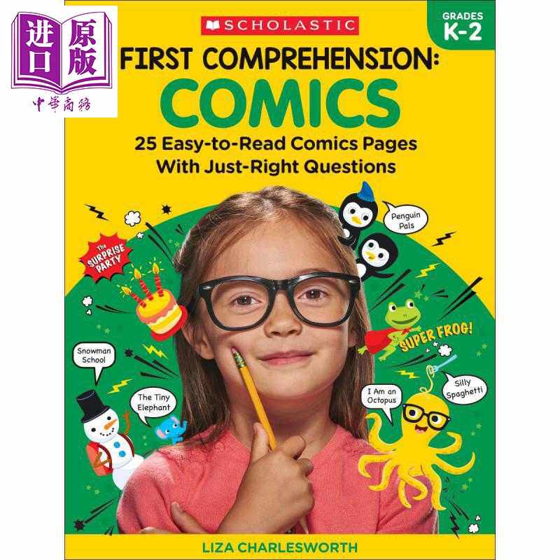 进口原版 *学乐阅读理解材料 漫画类 First Comprehension Comics 英文原版 学乐儿童英语阅读理解漫画类辅导书 英   SCHOLASTIC U