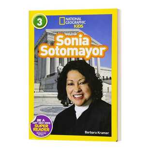 进口原版 英文原版 National Geographic Kids Readers L3 Sonia Sotomayor 国家地理分级读物第3级 索托马约尔法官 人物传记