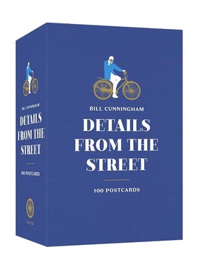 进口原版 Bill Cunningham 传奇街拍摄影师比尔坎宁安 摄影艺术 100张明信片 英文版 进口英语原版书籍 英文原版   Clarkson