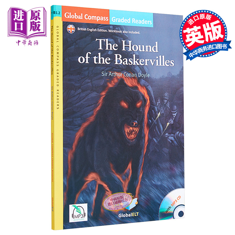 进口原版 *剑桥英语考试附线上音频世界名著读物 Global ELT Graded Reader The Hound of Baskervilles 英式英语分   GLOBAL ELT