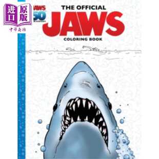 进口原版 *大白鲨 电影官方涂色书 英文原版 The Official Jaws Coloring Book Media TieIn Zackery Cuevas,Alvin    SCHOLASTIC