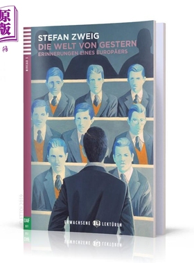 进口原版 *Erwachsene ELI Lektüren 系列 Die Welt von Gestern 昨天的世界 含音频 德文原版 德语分级阅读文学小   ELI Publish