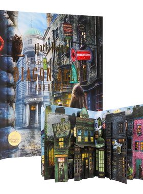 进口原版 哈里波特 对角巷 立体书 英文原版 Harry Potter A Pop Up Guide to Diagon Alley and Beyon Matthew Reinhart 进口