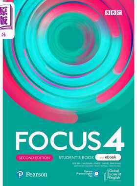 进口原版 *FOCUS 2E LEVEL 4 SB WITH PEP BASIC PACK 培生中学英语Focus教材 学生书含电子资源包 4级别 英文原版   Pearson