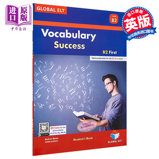 进口原版 *Vocabulary SＵＣcess B2 First Self-study Edition  词汇成功B2第一自学套装 含答案 7-12岁   GLOBAL ELT