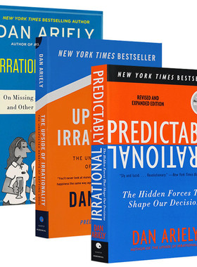 进口原版 Predictably Irrational 怪诞行为学3册套装 英文原版 可预测的非理性 非理性的你 英文版原版进口英语书籍