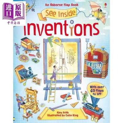 中商原版 *尤斯伯恩看里面揭秘系列 发明 See Inside Inventions 英文原版 儿童纸板书 翻翻书 进口自然科学读物 科   Usborne Pub