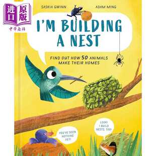 Homes Yak Nest How Building 进口原版 Out Their Happy Find Animals 英文原版 儿童 了解50种动物如何筑巢 Make