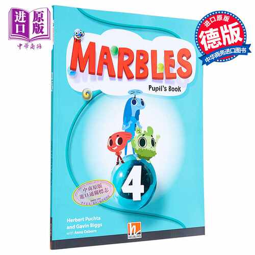 进口原版 *黑布林少儿英语课程 4级别 学生用书含在线资源A1/A1  剑桥YLE考试适用Marbles Pupils Book 4  app  e-z   HELBLING Pu