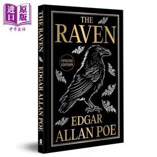 进口原版 *爱伦坡 乌鸦 豪华精装版 The Raven Deluxe Hardbound Edition 英文原版 Edgar Allen Poe 经典诗歌 黑暗   Fingerprint