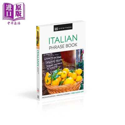 进口原版 *英文原版DK目击者旅游常用语手册 意大利语DK Eyewitness Travel Phrase Book Italian 英语意大利语词汇   DK Publishi