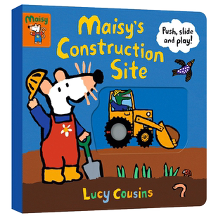 小鼠波波 ConstrＵＣtion Slide SitePush LＵＣy Candlewick Play and 英文版 进口原版 英文原版 Maisy Cousins