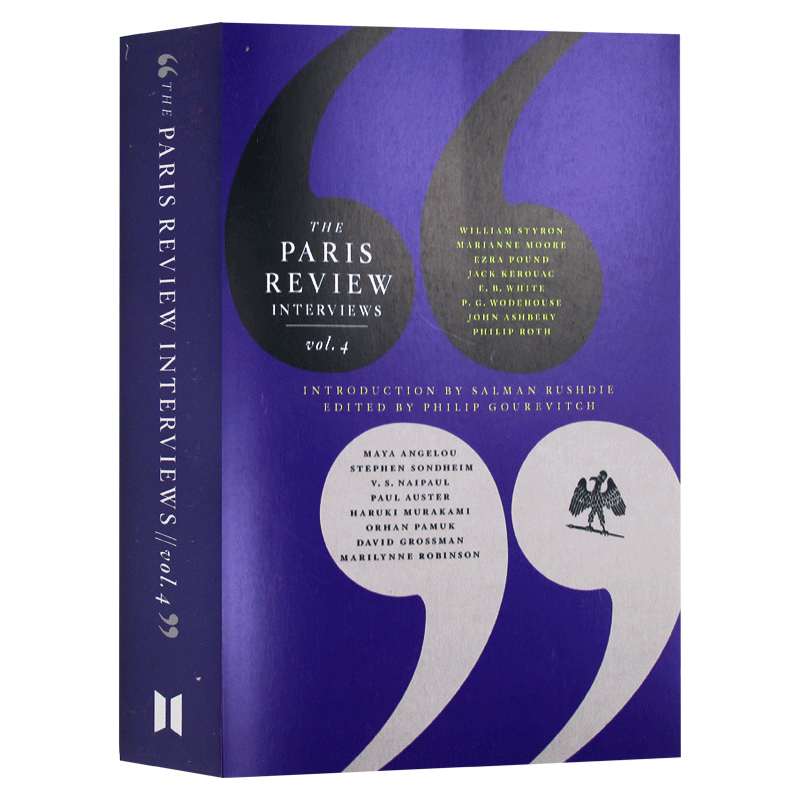 进口原版 巴黎评论作家访谈4 The Paris Review Interviews 4 英文原版 文学批评 英文版 进口原版英语书籍   Canongate