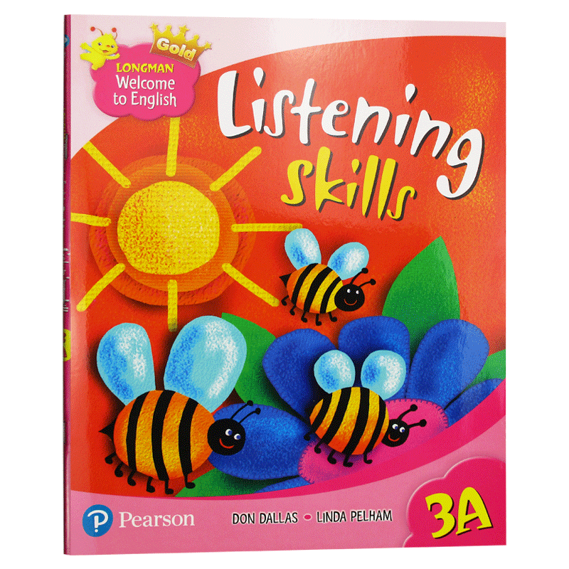 进口原版 新版香港朗文小学英语教材 英文原版 Longman Welcome to English Gold 3A 听力练习册 listening skills 3年级上学期