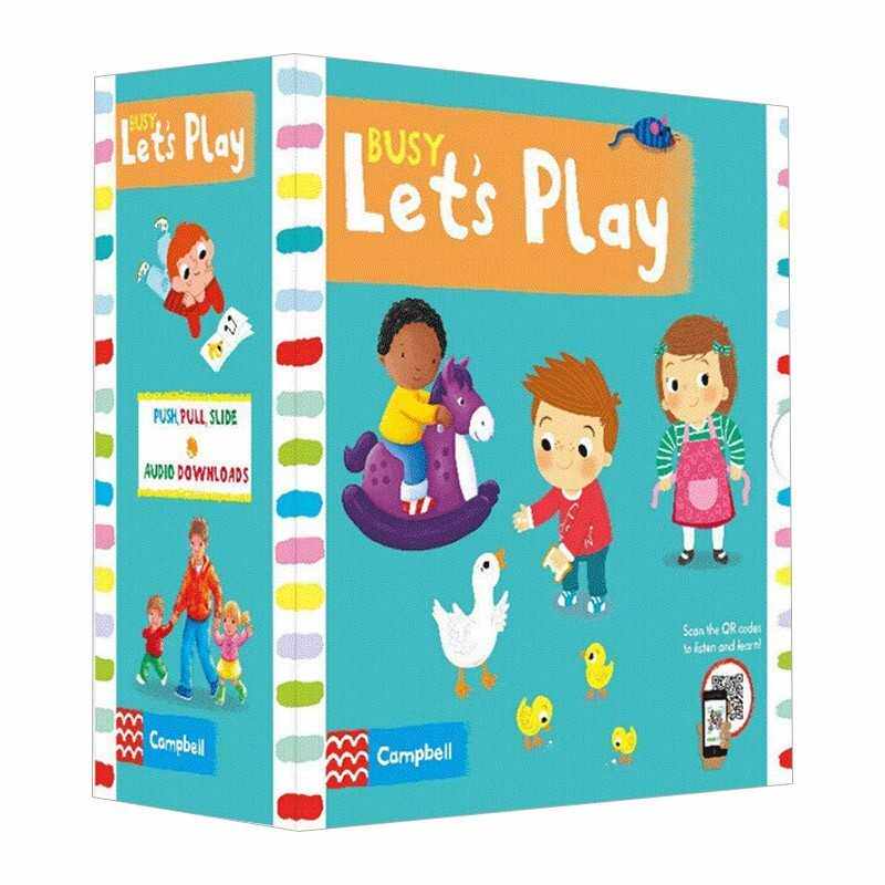 进口原版 英文原版 Busy Let's Play Baking Bookshop Park Playtime Town 一起来玩耍5册套装 扫码音频 儿童绘本读物 英文版