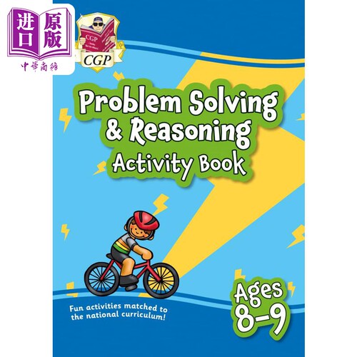 进口原版 *英国CGP原版教辅 New Problem Solving & Reasoning Maths Activity Book 8-9岁新问题解决推理数学活动   CGP