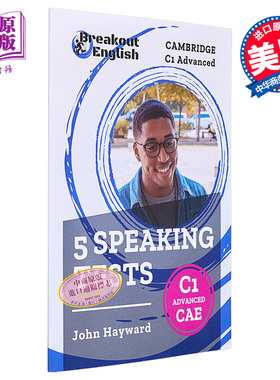 进口原版 *剑桥CAE考试 5套口语测试Cambridge C1 Advanced (CAE) 5 Speaking Tests 英文原版 进口图书 英语自学教   Independent