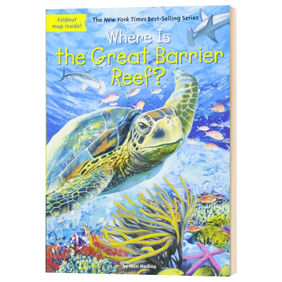进口原版 大堡礁在哪 Where Is the Great Barrier Reef 中小学生用书 英文原版 英文版 Medina, Nico   Grosset