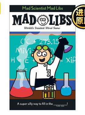 进口原版 Mad Scientist Mad Libs 疯狂的科学家 疯狂填词游戏 英文原版   Mad