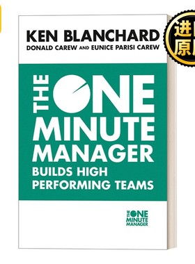进口原版 英文原版 The One Minute Manager Builds High Performing Teams 一分钟经理人 打造高效团队 情境领导的四种风格 英