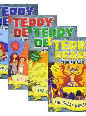 进口原版 Terry Deary's Historical Talesy Stone Age Tales 石器时代的故事4册 儿童章节桥梁小说 英文版 进口英语原版书籍
