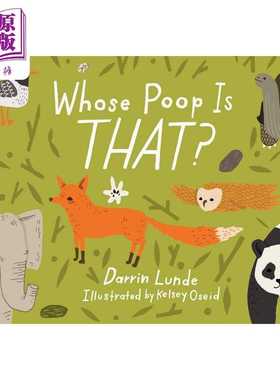 进口原版 *Whose poop is that? 那是谁的便便？英文原版精装儿童科普绘本 动物知识百科图画书 进口精品绘本儿童读   Charlesbrid