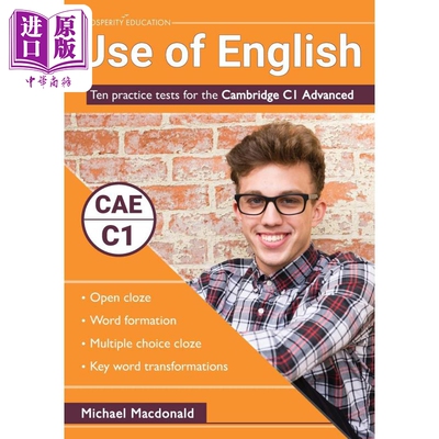 进口原版 *Use of English Ten practice tests for the Cambridge C1 Advanced英语运用剑桥CAE考试C1等级10套模拟   Prosperity