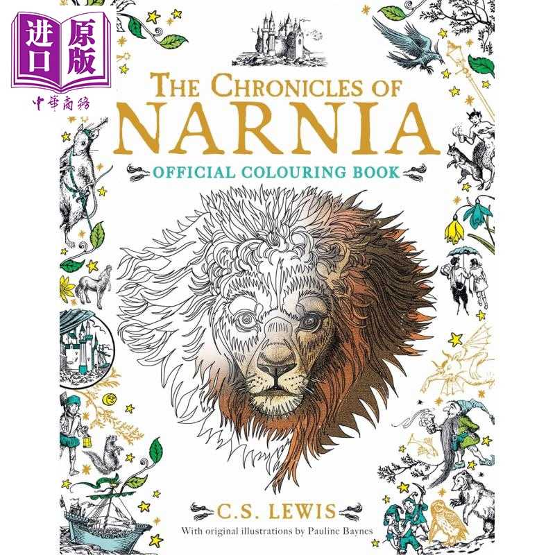 中商原版 *纳尼亚传奇涂色书  The Chronicles of Narnia Colouring Book 英文原版 C S  Lewis 休闲娱乐   HarperCollins