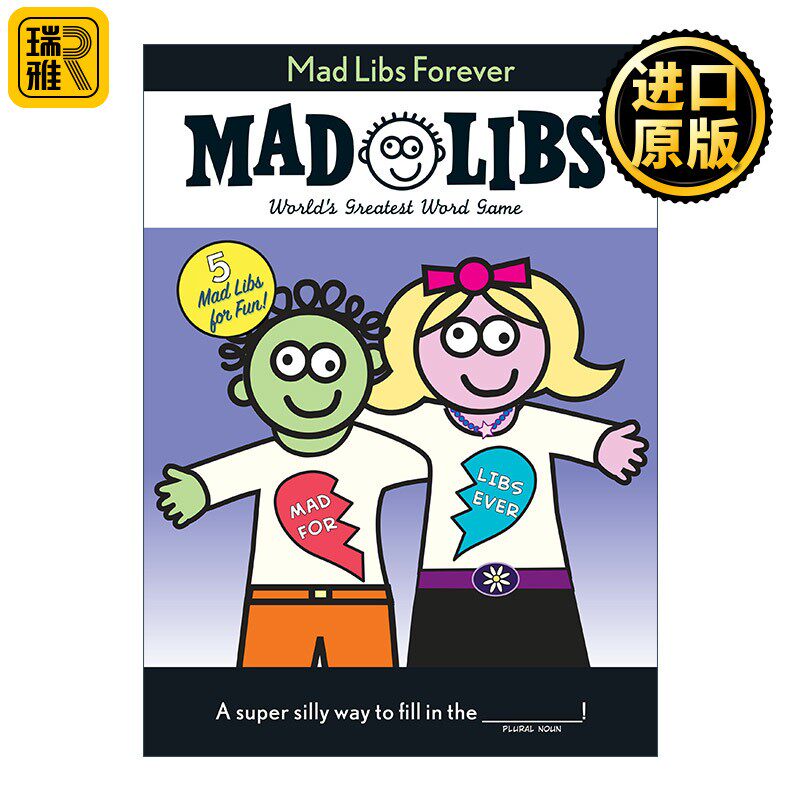 进口原版 Mad Libs Forever 永远的疯狂填词游戏 英文原版   Mad
