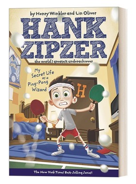 进口原版 Hank Zipzer 09 My Secret Life as a Ping-Pong Wizard 汉克历险记9 成为乒乓球奇才的秘密生活 Henry Winkler 英文