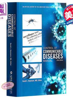 进口原版 *传染病防治手册（APHA美国公共卫生协会指南） 英文原版 Control of Communicable Diseases Manual 20th   Eurospan