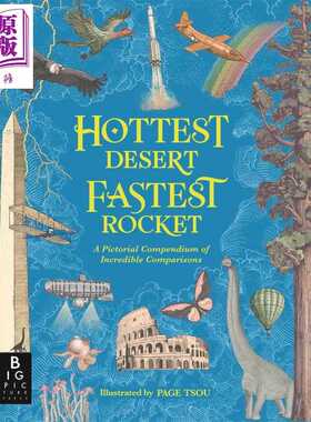 进口原版 *万物大比拼 从恐龙到金字塔的震撼对比 Hottest Desert Fastest Rocket 英文原版 儿童科普绘本读物 进口   Templar Pub
