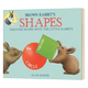 Rabbit 绘本 儿童英语启蒙早教认知 Alan Shapes 英文版 进口原版 Brown 书籍 棕兔 英文原版 Baker 精装 形状