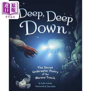 Calle Down 深深 Juan 进口 进口原版 精装 Velez 深海 儿童科普绘本 英文原版 Deep Capstone 海洋动物知识百科图画书