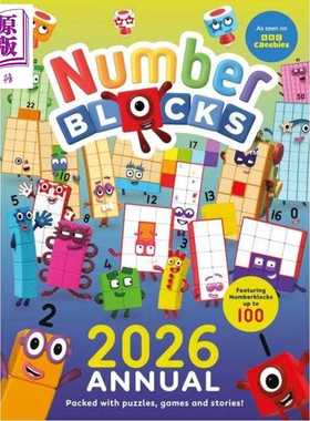进口原版 *数字积木年鉴手册2026 Numberblocks Annual 2026 英文原版 儿童卡通动画绘本 益智谜题游戏书 数字积木    Sweet Cherr